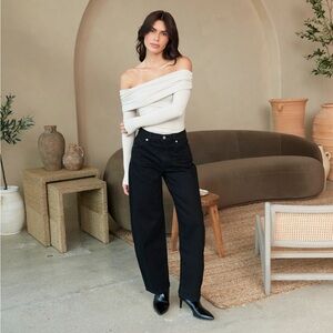 Rolla’s black barrel jeans